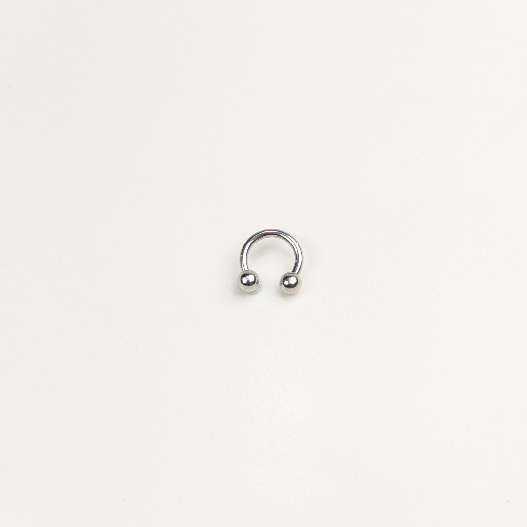 Stainless Steel Horseshoe Hoop - 9mm