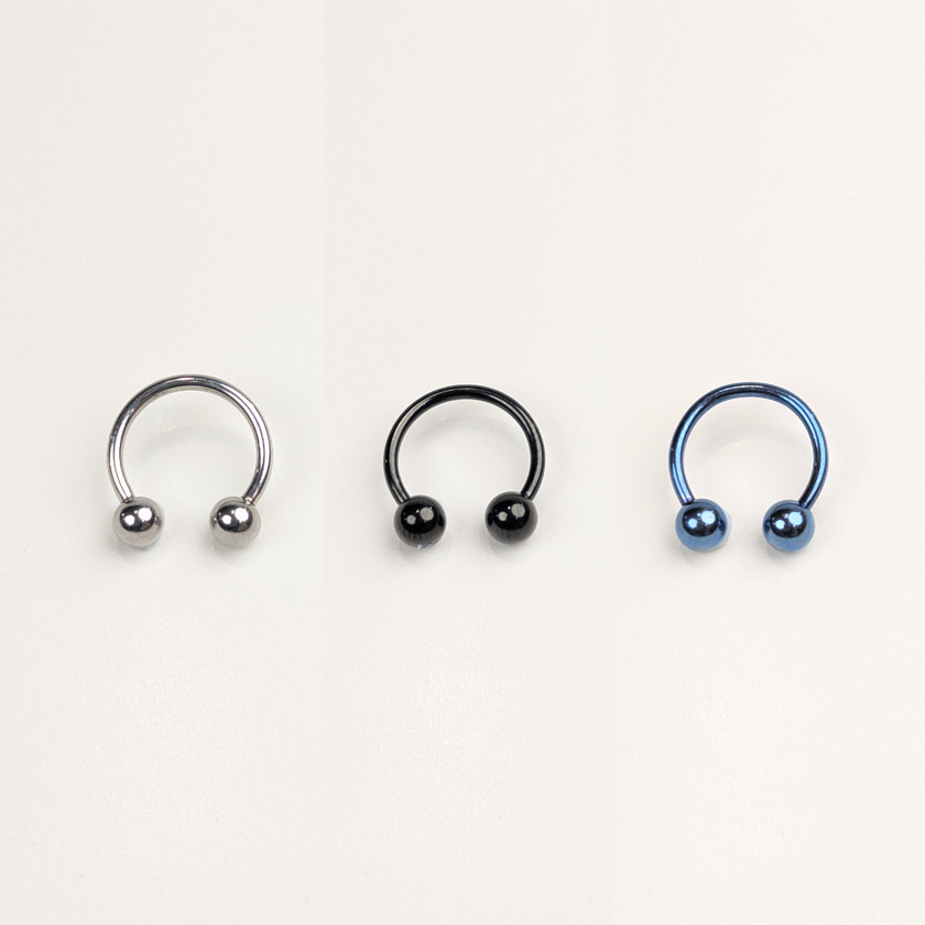 Stainless Steel Horseshoe Hoop - 13mm