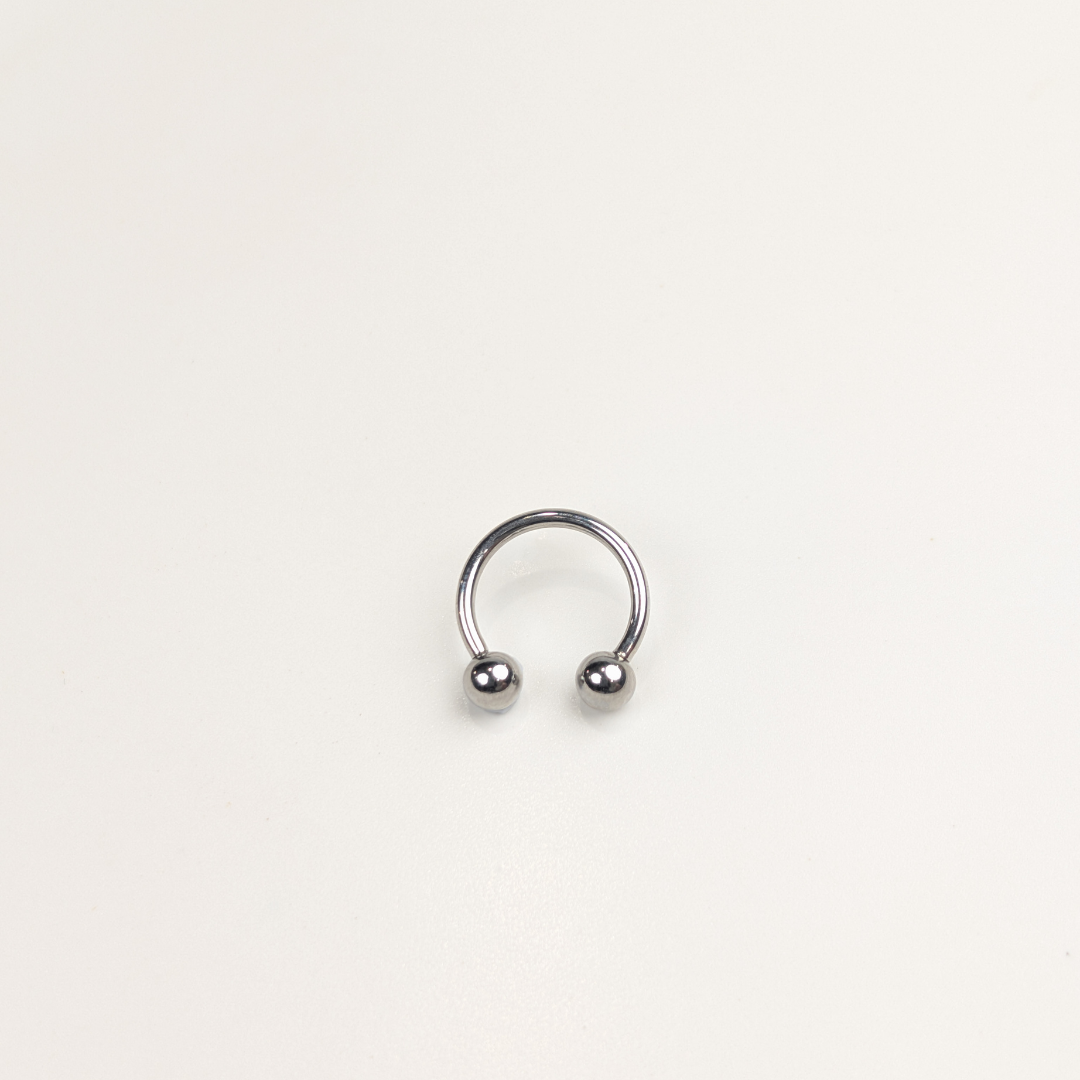 Stainless Steel Horseshoe Hoop - 13mm