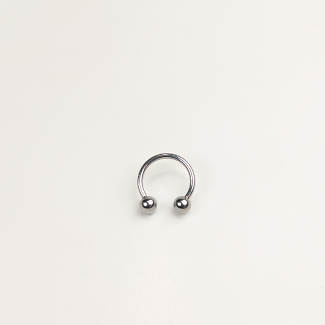 Stainless Steel Horseshoe Hoop - 13mm