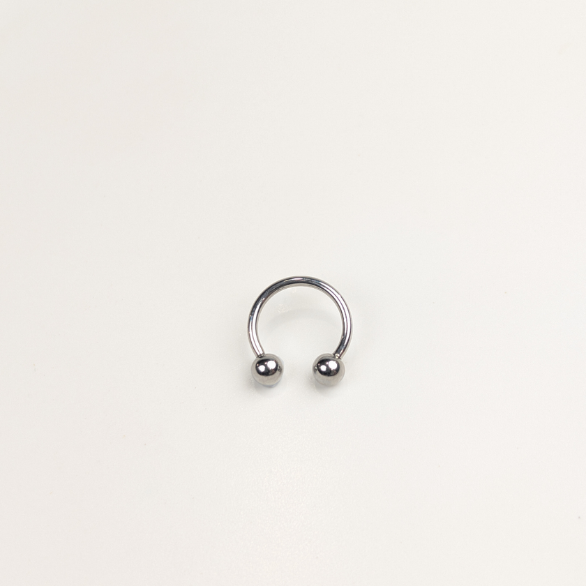 Stainless Steel Horseshoe Hoop - 13mm