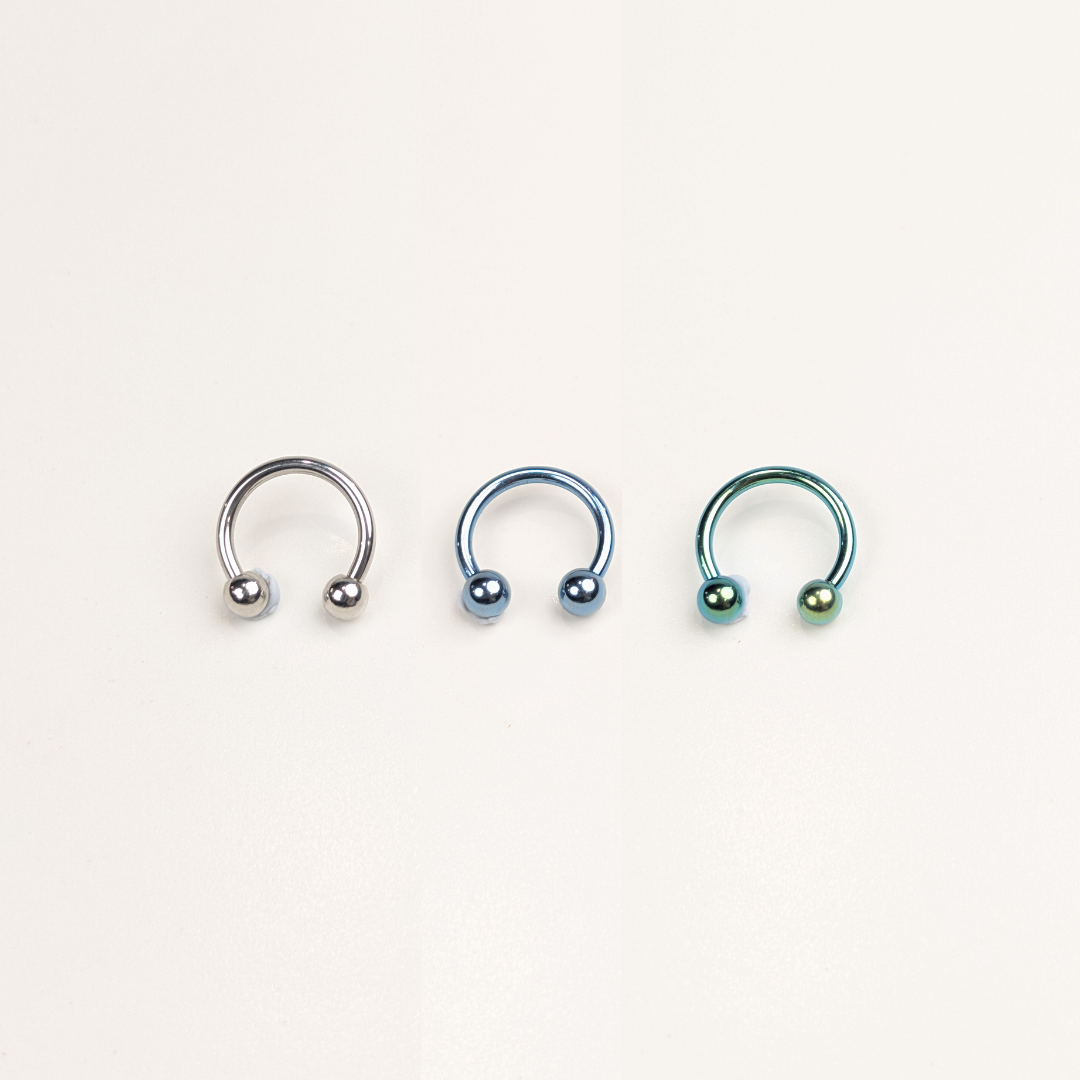 Stainless Steel Horseshoe Hoop - 11mm