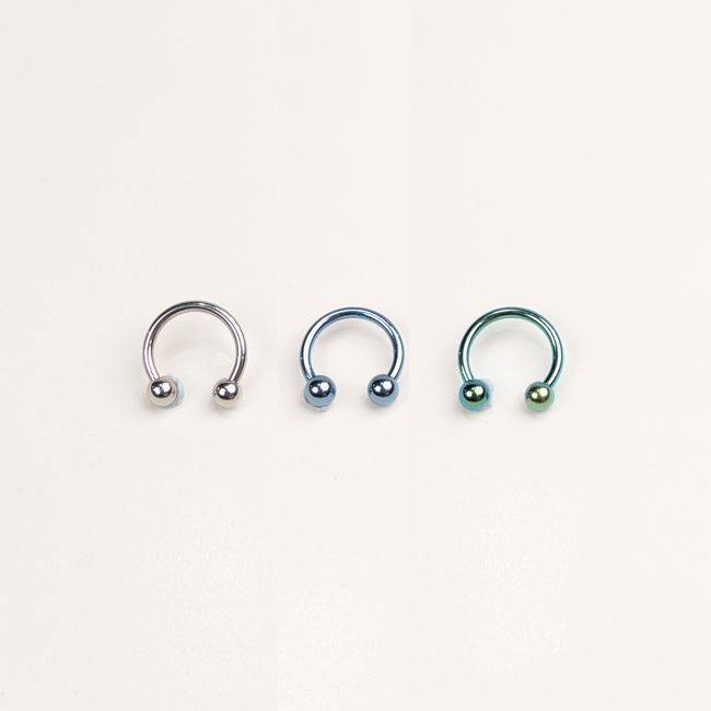 Stainless Steel Horseshoe Hoop - 11mm