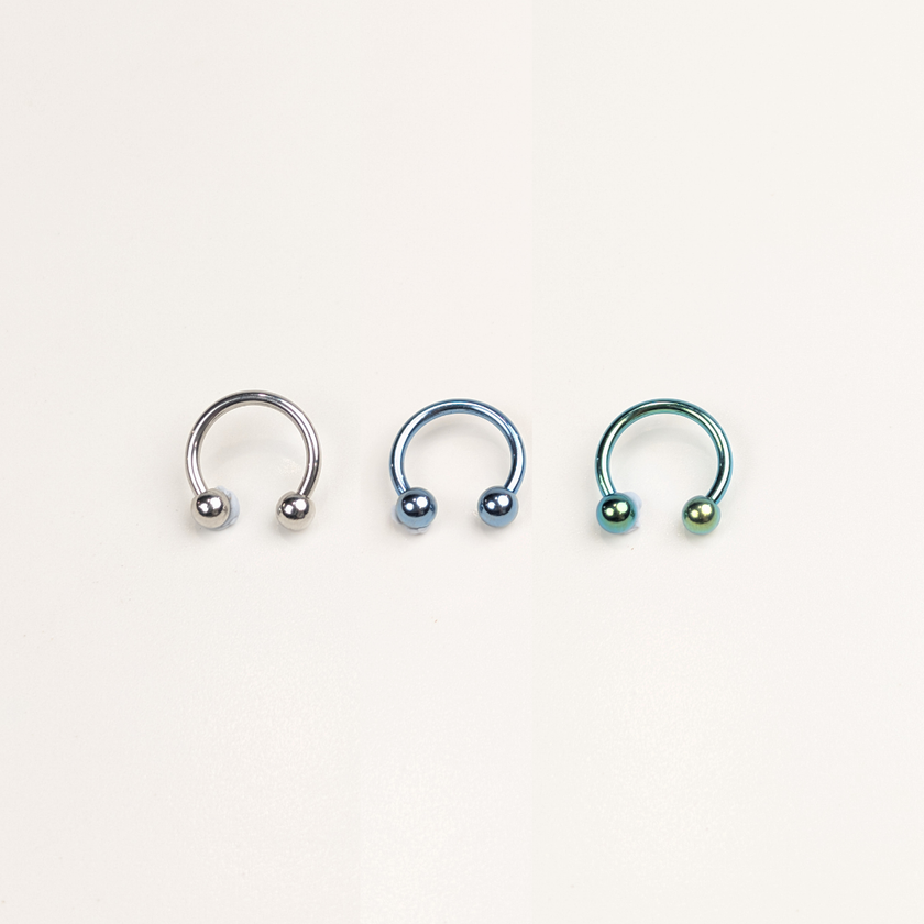 Stainless Steel Horseshoe Hoop - 11mm