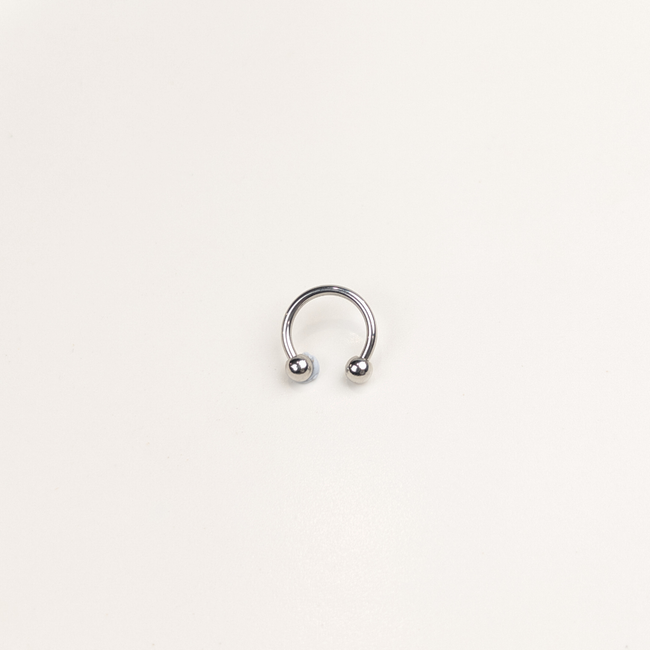 Stainless Steel Horseshoe Hoop - 11mm