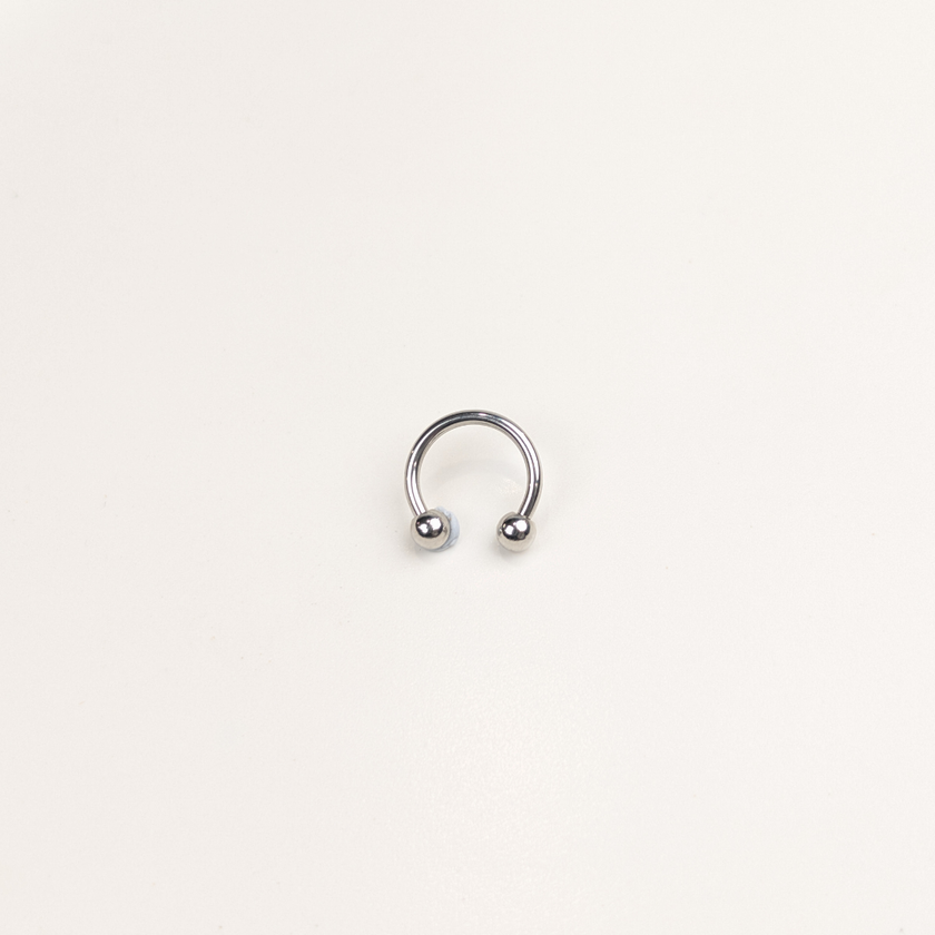 Stainless Steel Horseshoe Hoop - 11mm