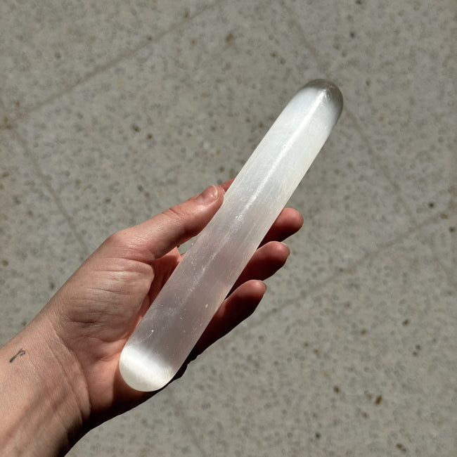 Selenite Cylinder Wand