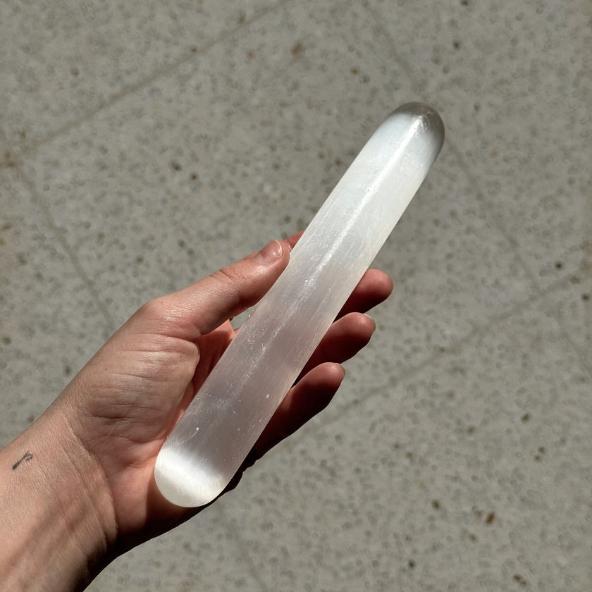 Selenite Cylinder Wand