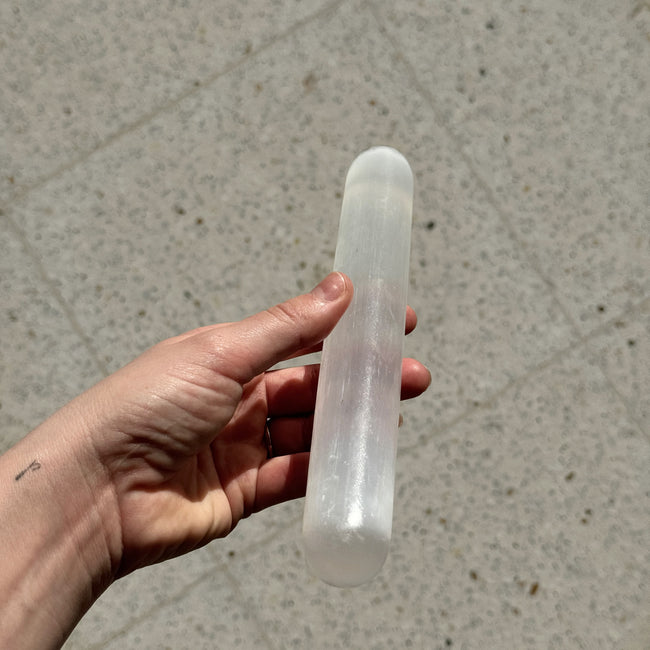 Selenite Cylinder Wand