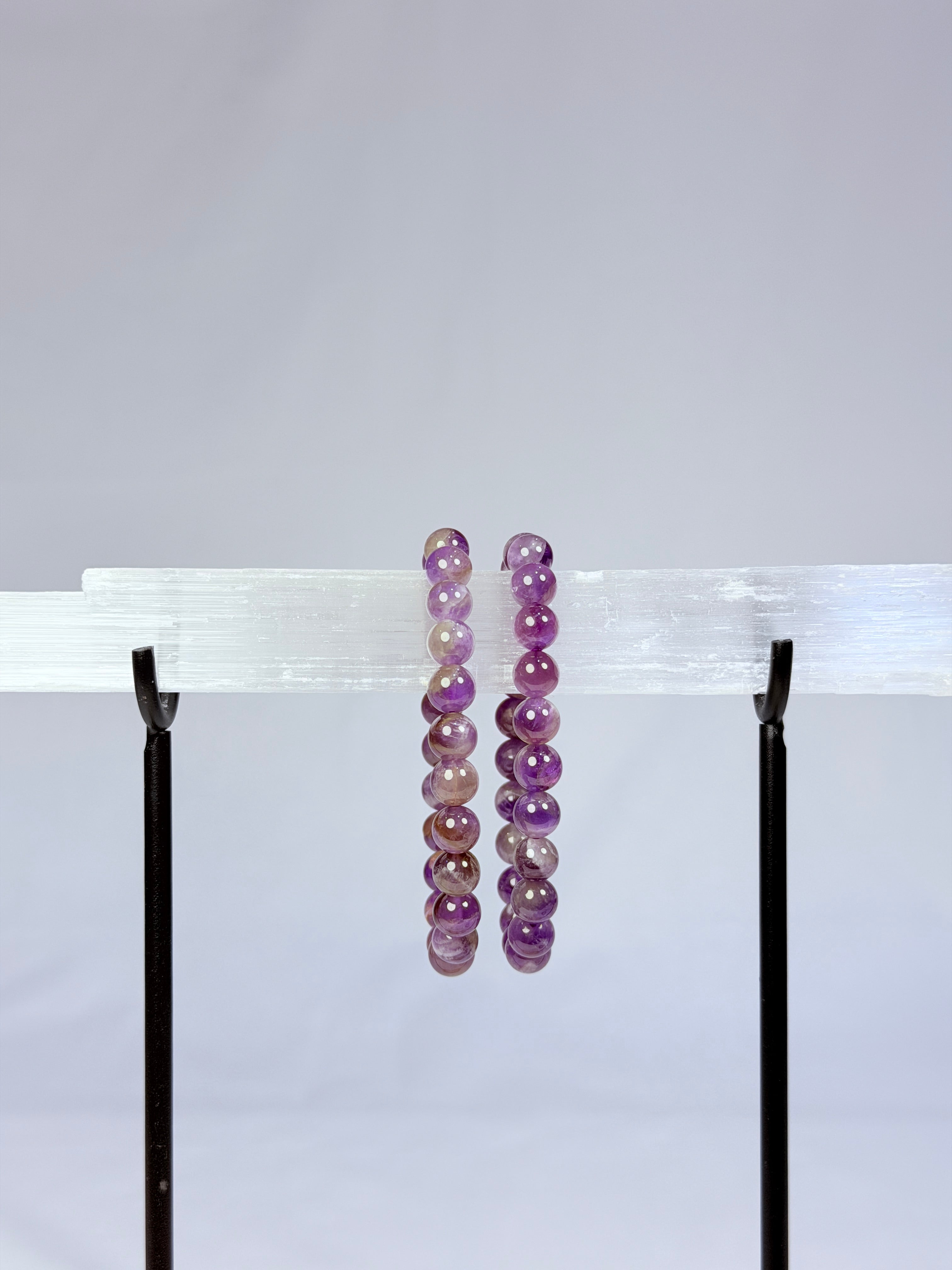 Amethyst Crystal Bracelet Rounded
