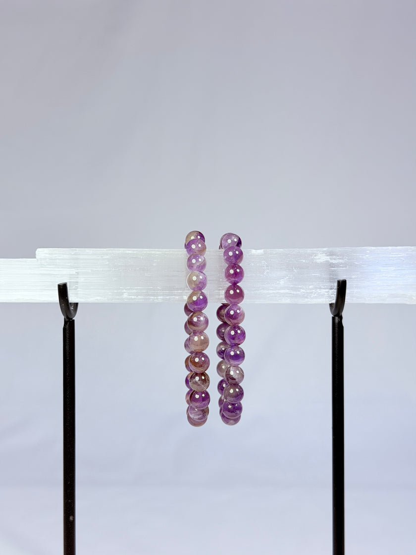 Amethyst Crystal Bracelet Rounded