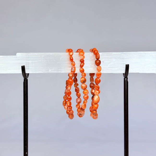 Carnelian Crystal Bracelet Rounded