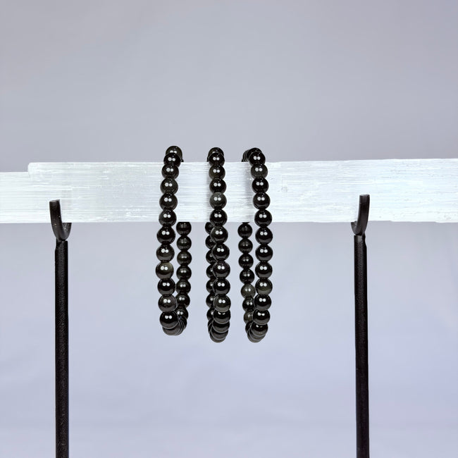 Rainbow Obsidian Crystal Bracelet Rounded