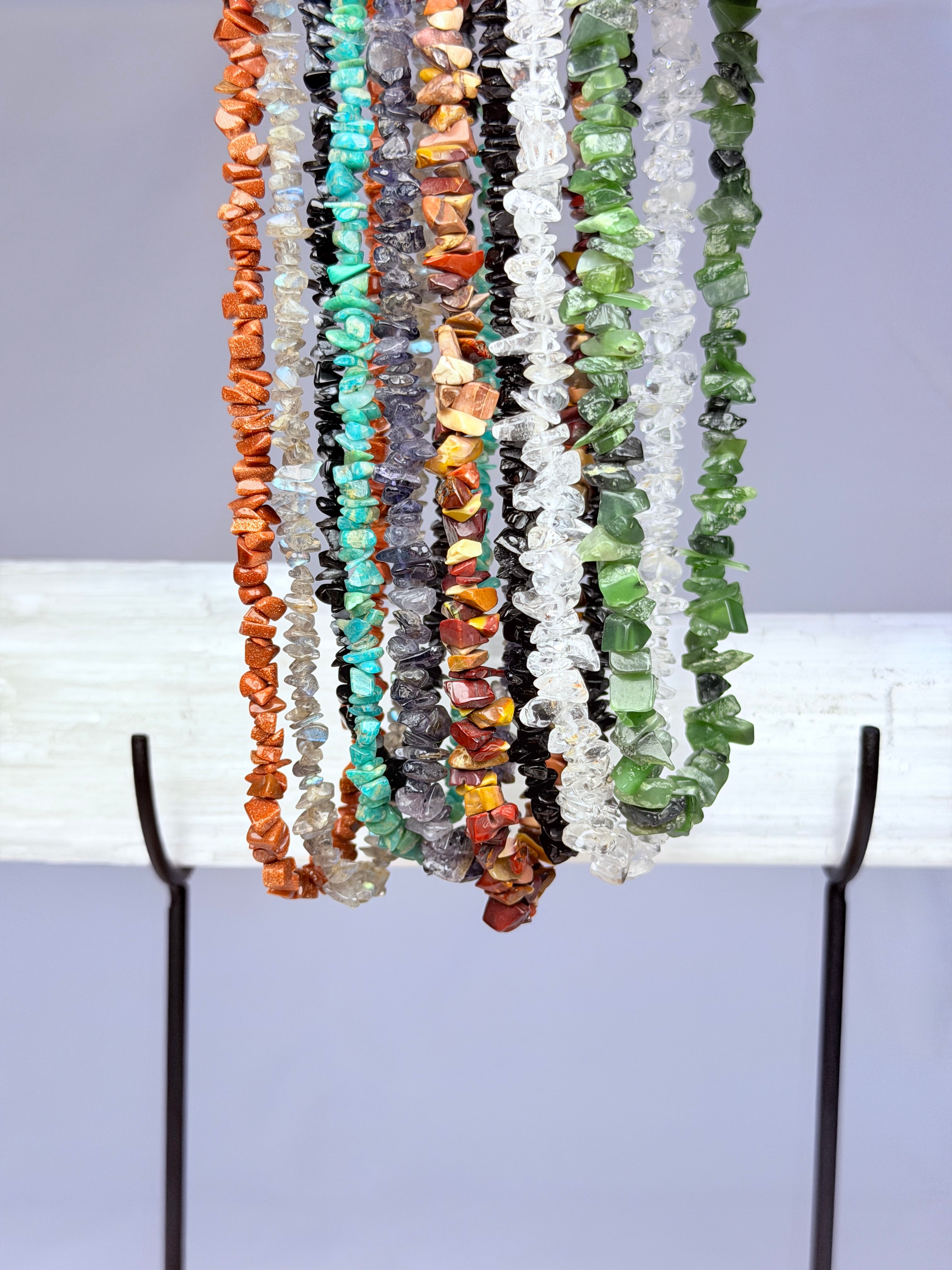 Crystal Chip Necklace 45cm