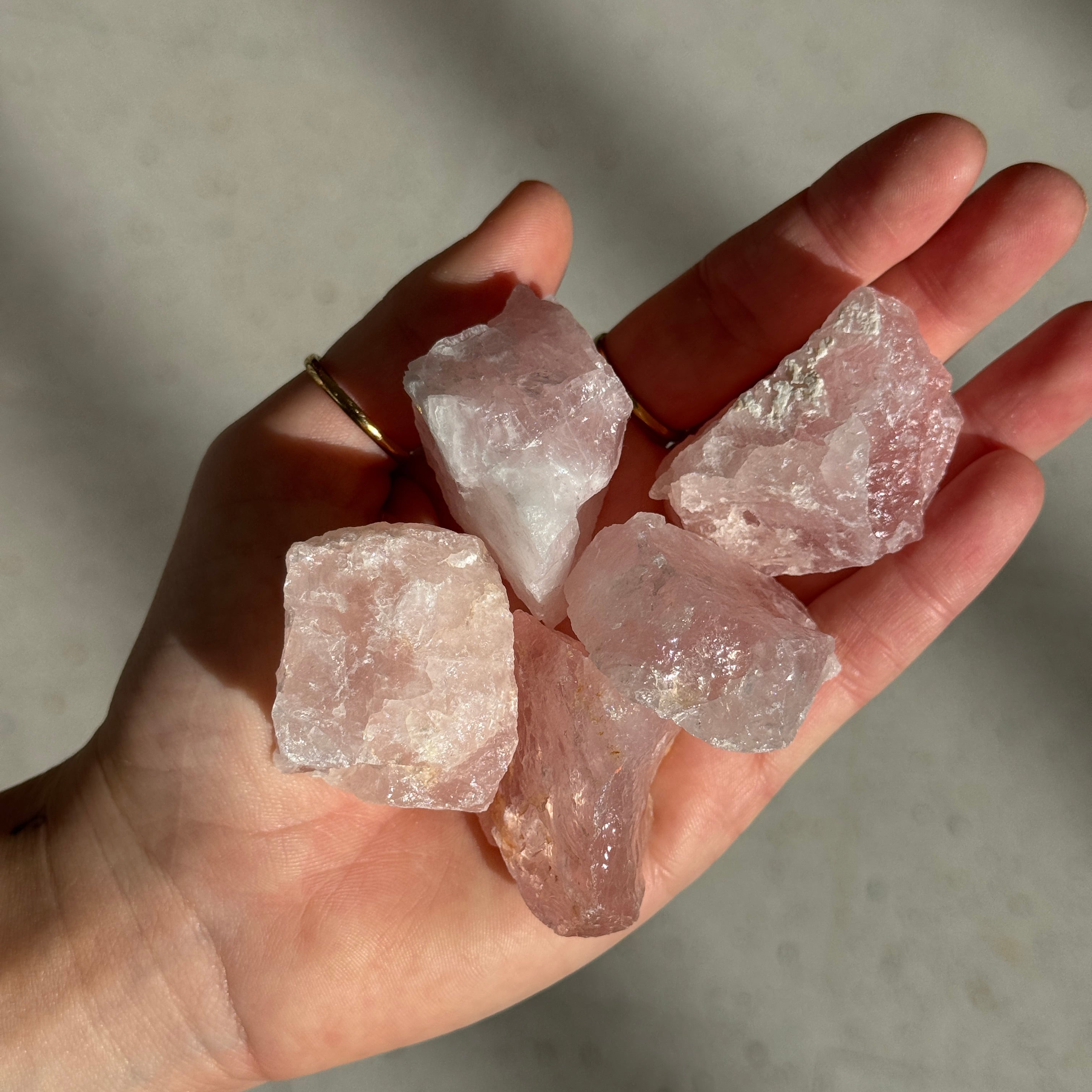 Rose Quartz Raw Pieces