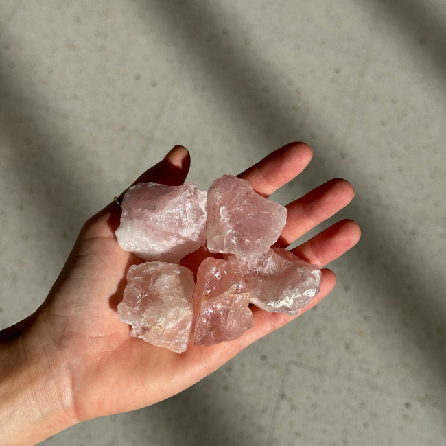 Rose Quartz Raw Pieces