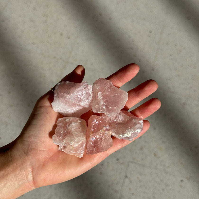 Rose Quartz Raw Pieces