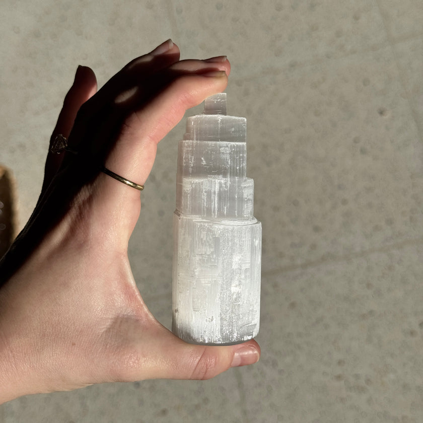 Selenite Tower Small