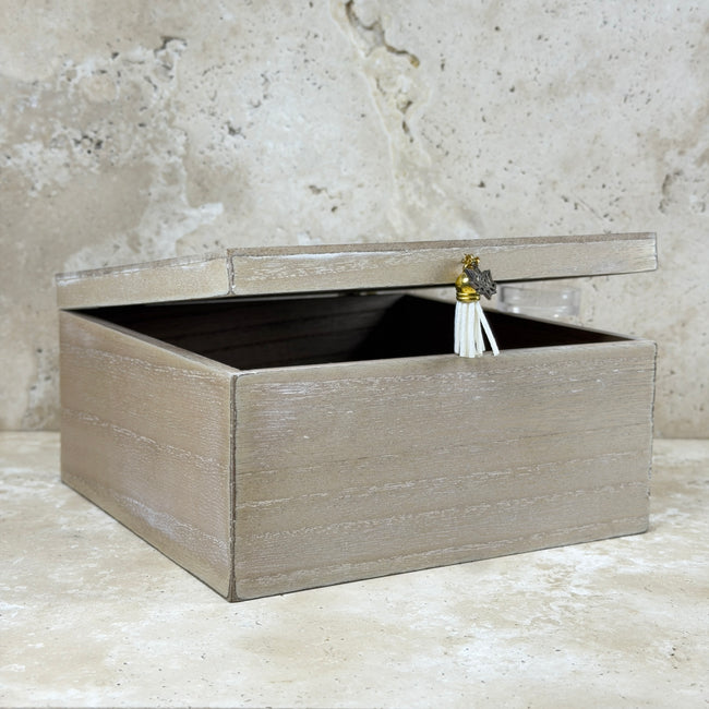 Wooden Buddha Mandala Storage Chest