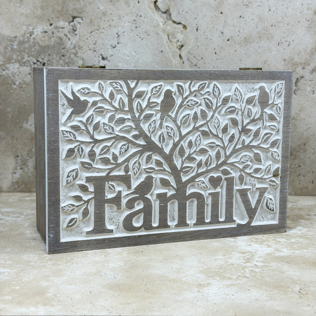 Wooden Family Storage Chest