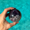 Dark Rainbow Fluorite Sphere