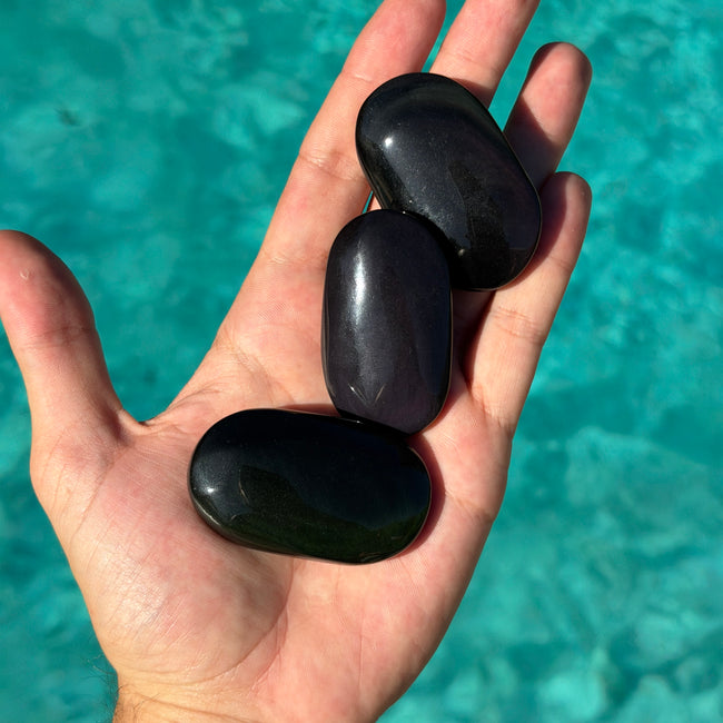 Rainbow Obsidian Palm Stone