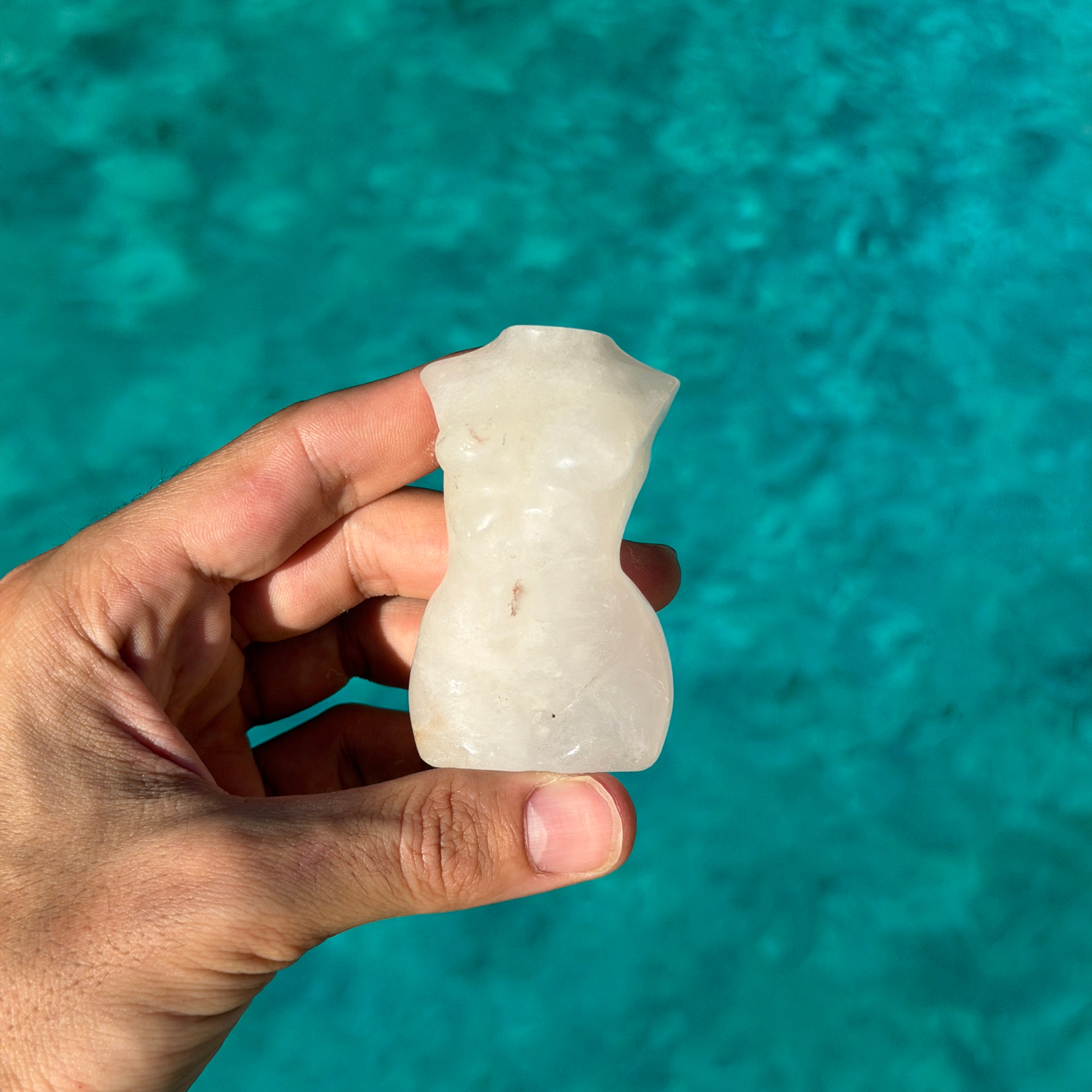 Clear Quartz Figure Carving