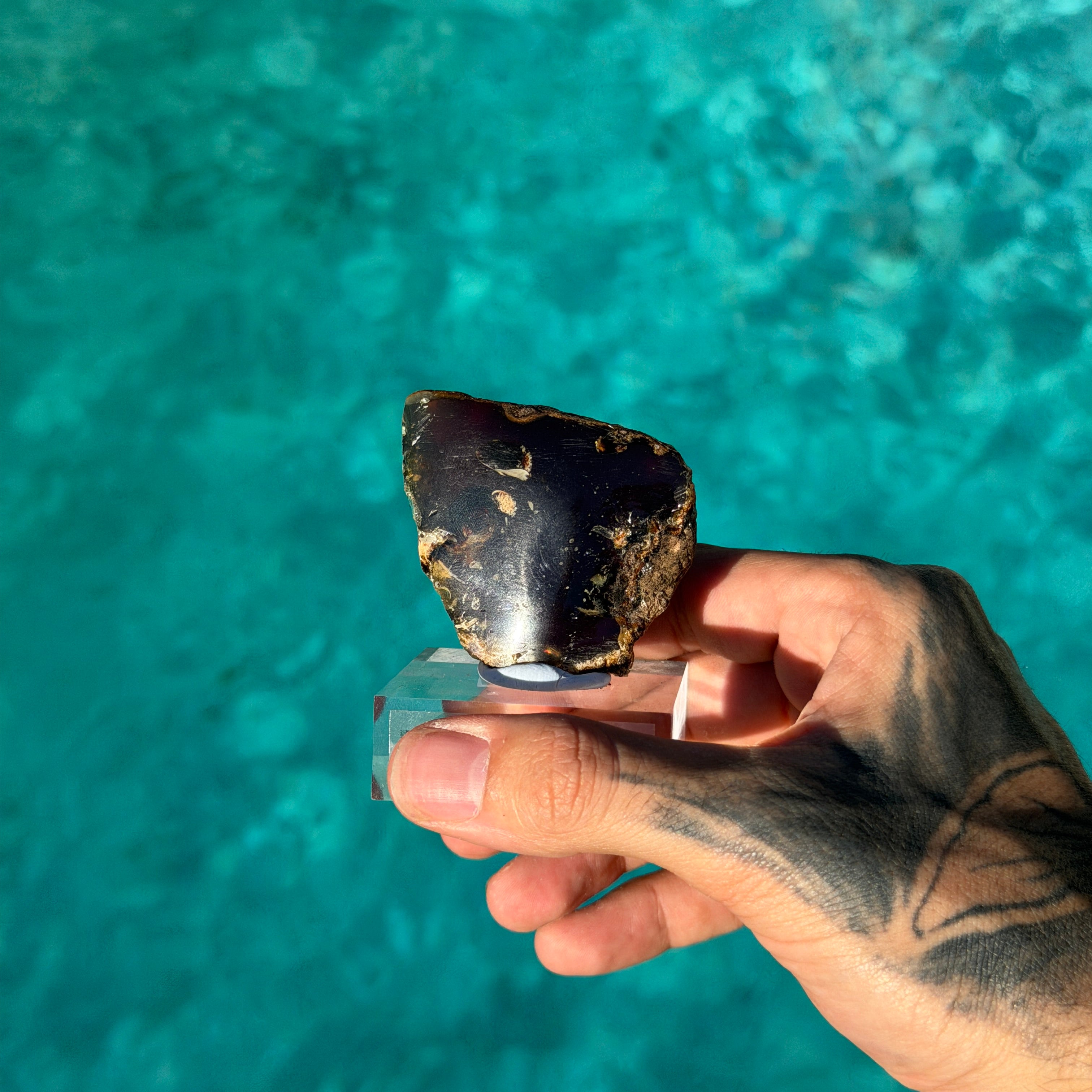 Indonesian Blue Amber Specimen