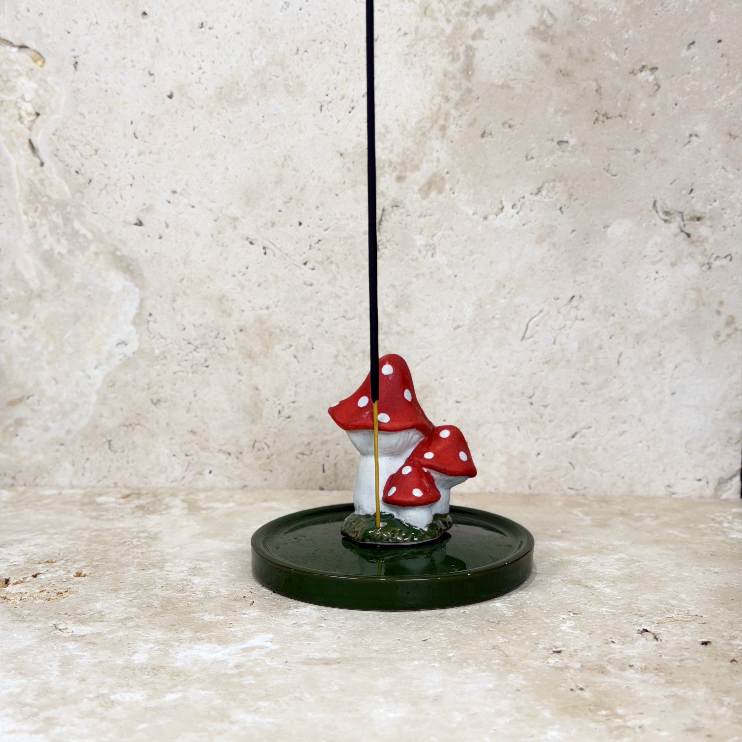 Ceramic Mushroom Incense Burner