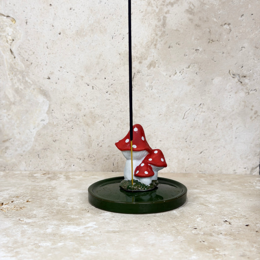 Ceramic Mushroom Incense Burner