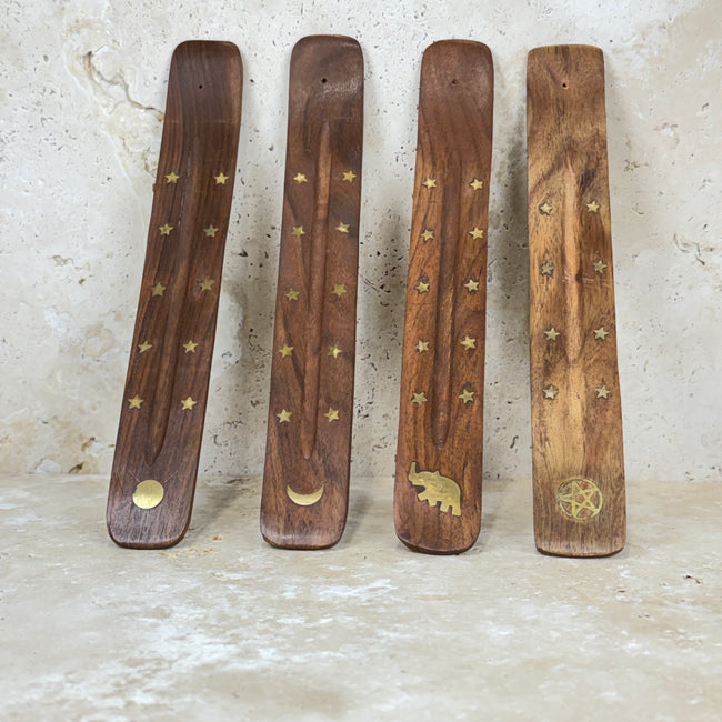 Wooden Incense Flat Stand
