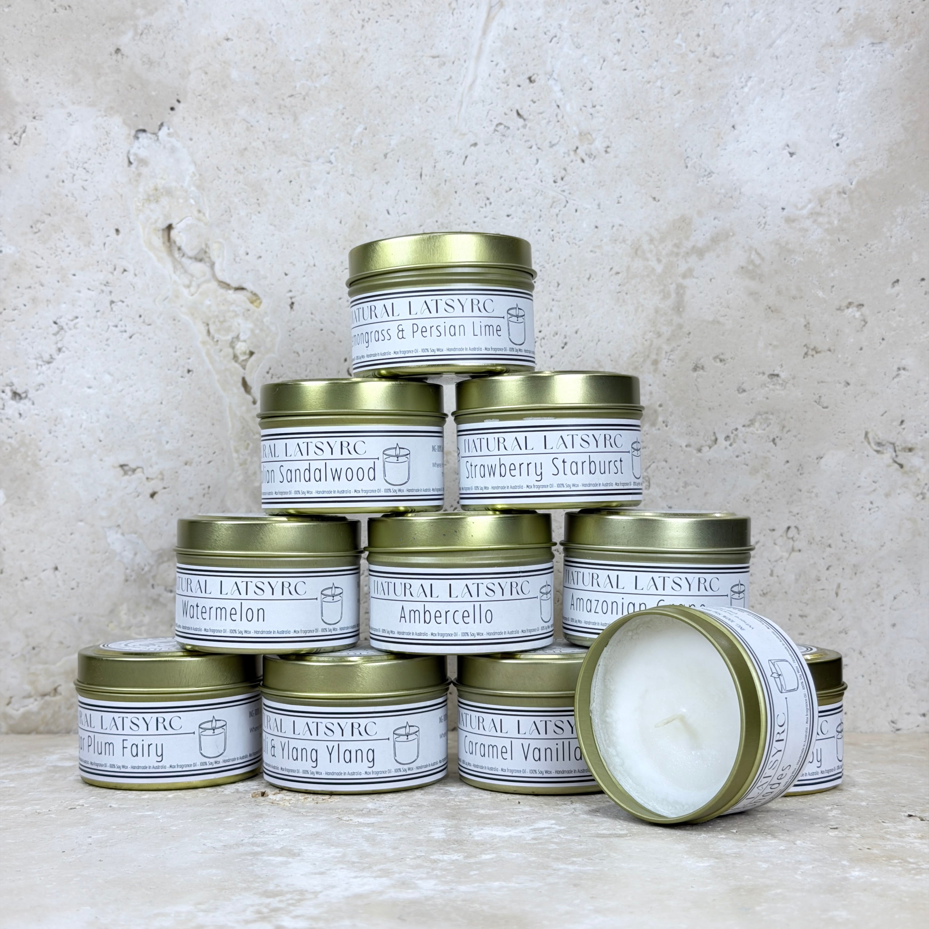 Gold Tin Candle