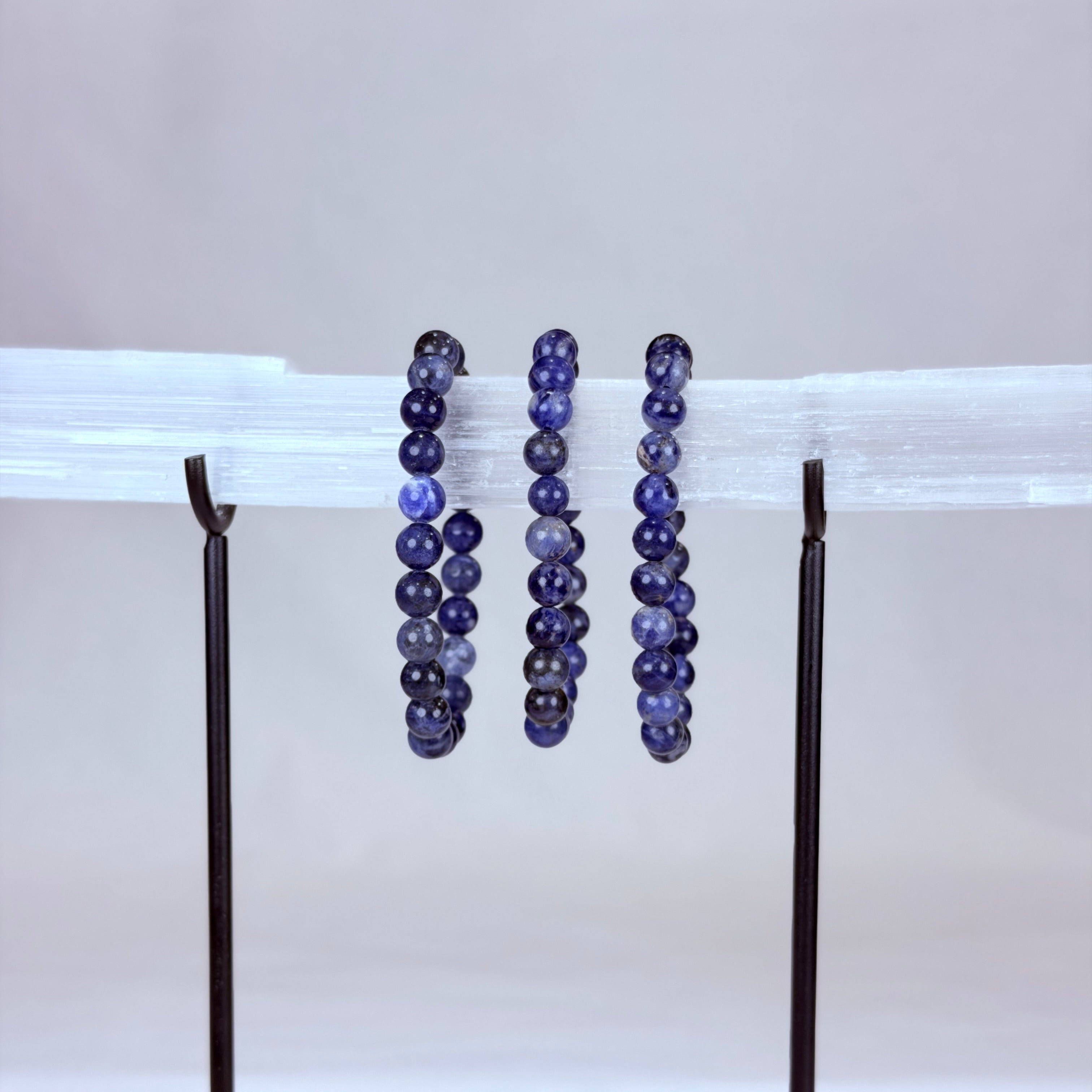 Sodalite Crystal Bracelet Rounded