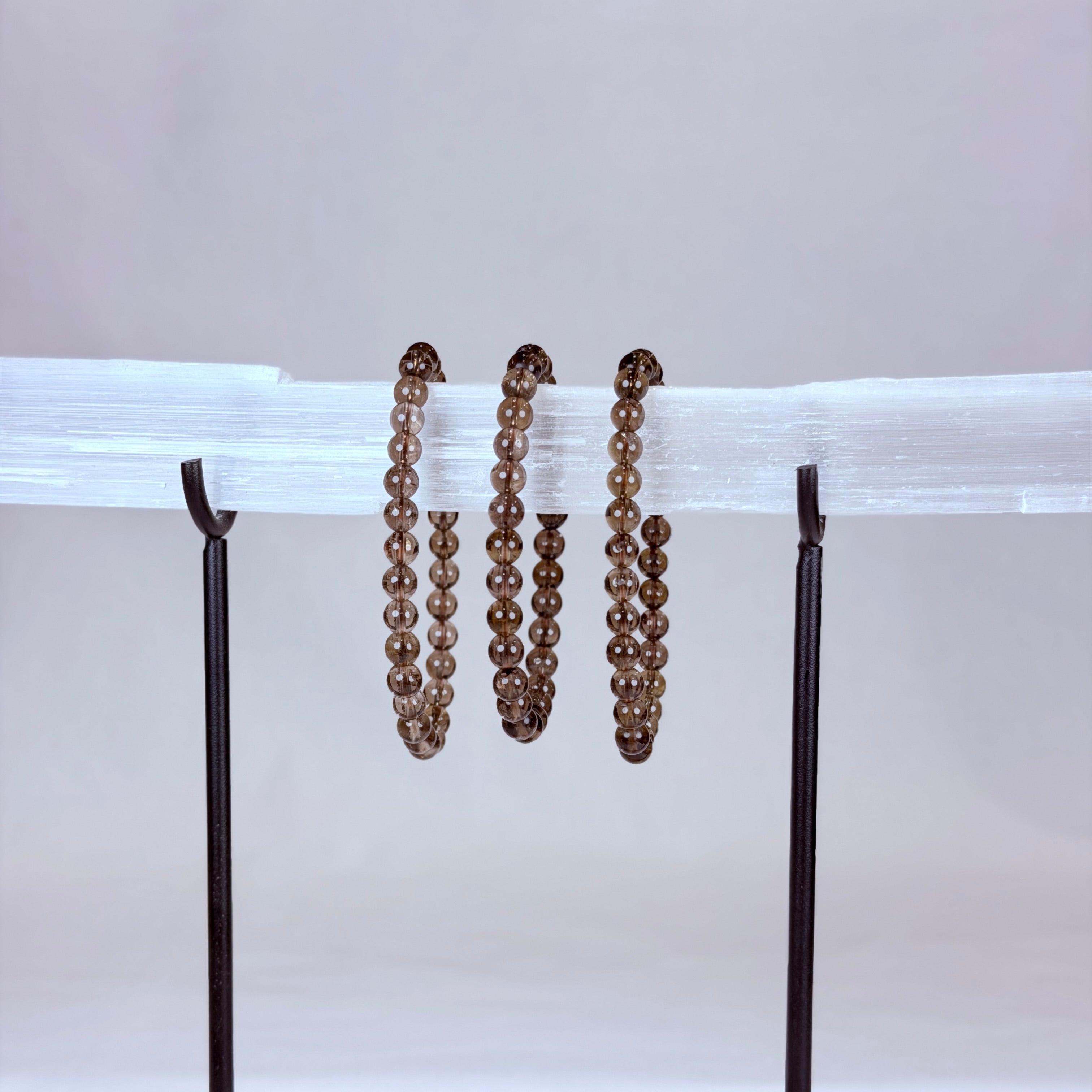 Smoky Quartz Quartz Bracelet Rounded