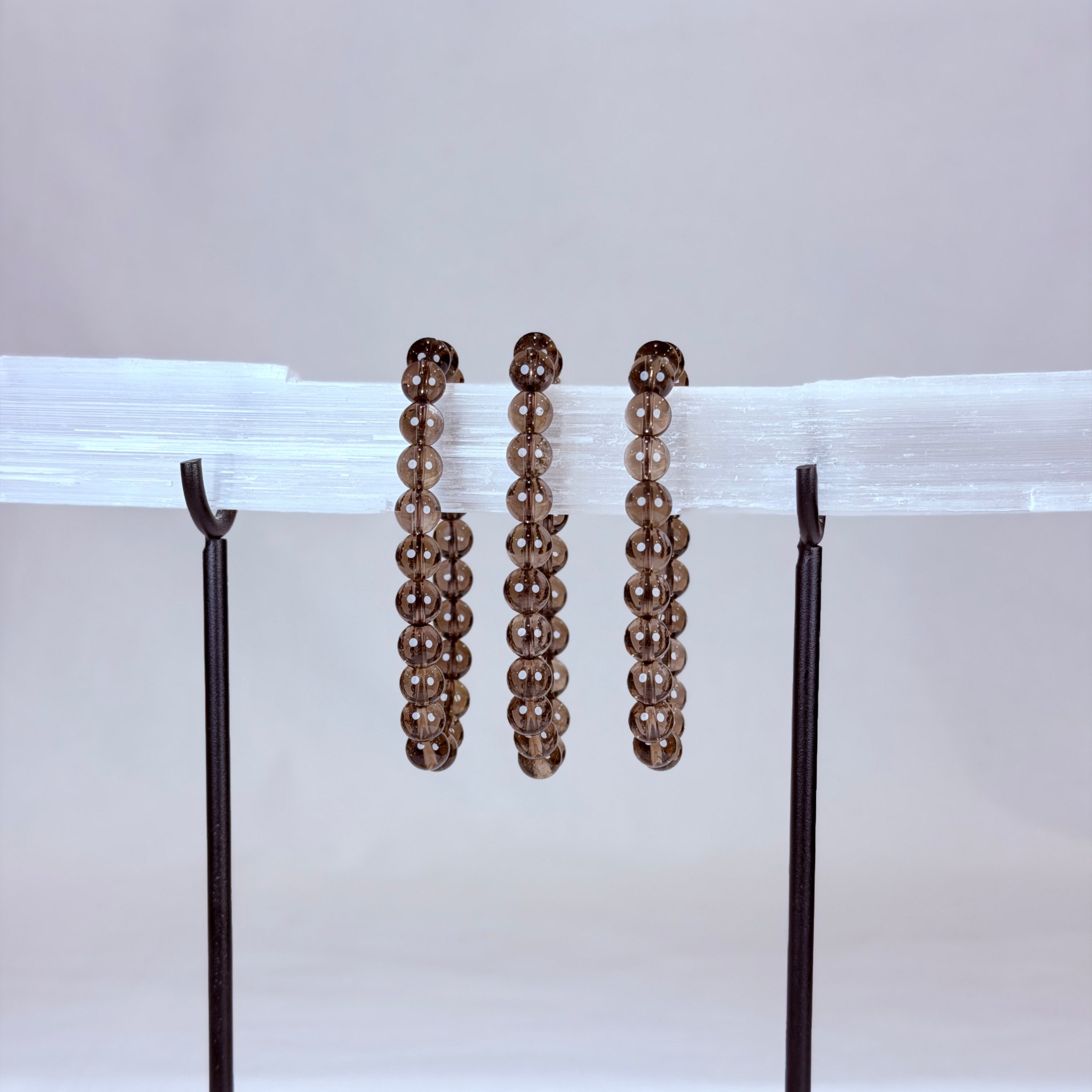 Smoky Quartz Quartz Bracelet Rounded
