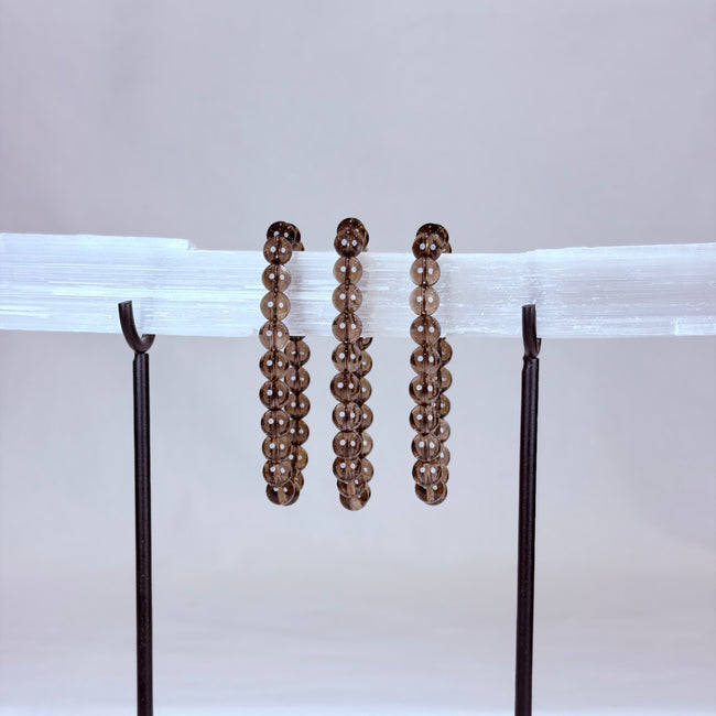 Smoky Quartz Quartz Bracelet Rounded