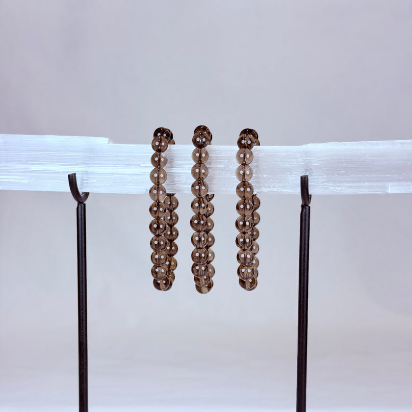 Smoky Quartz Quartz Bracelet Rounded