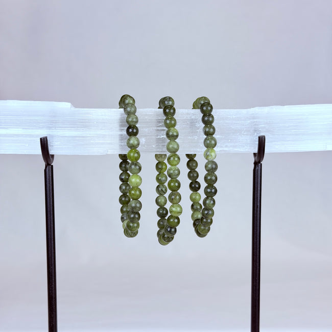 Nephrite Jade Crystal Bracelet Rounded