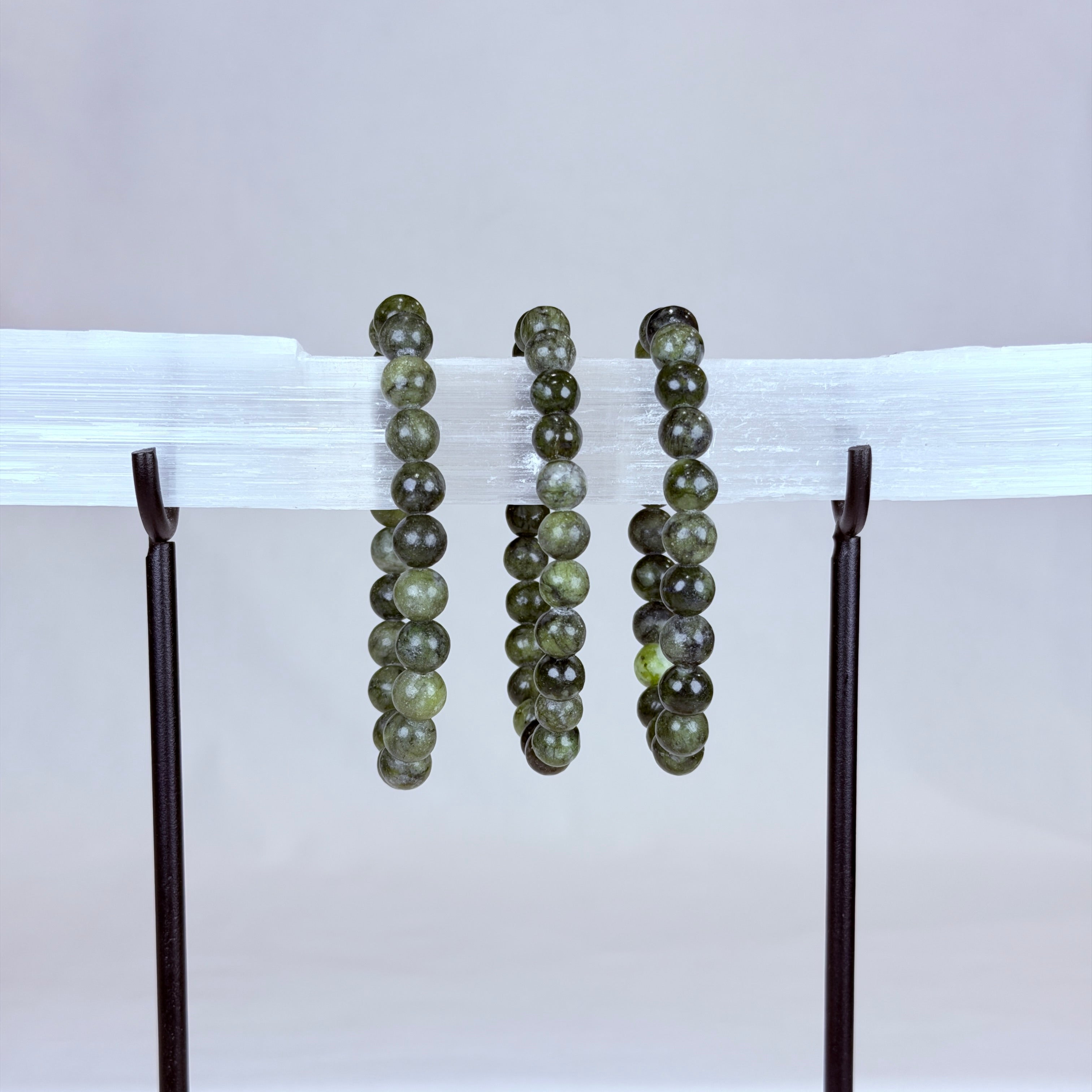 Nephrite Jade Crystal Bracelet Rounded