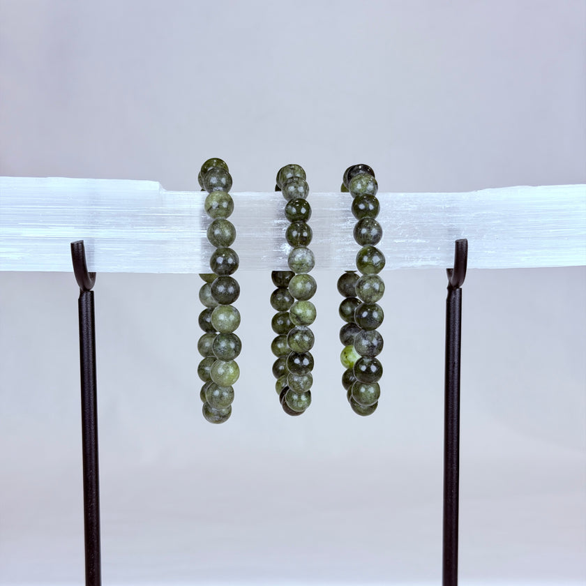 Nephrite Jade Crystal Bracelet Rounded