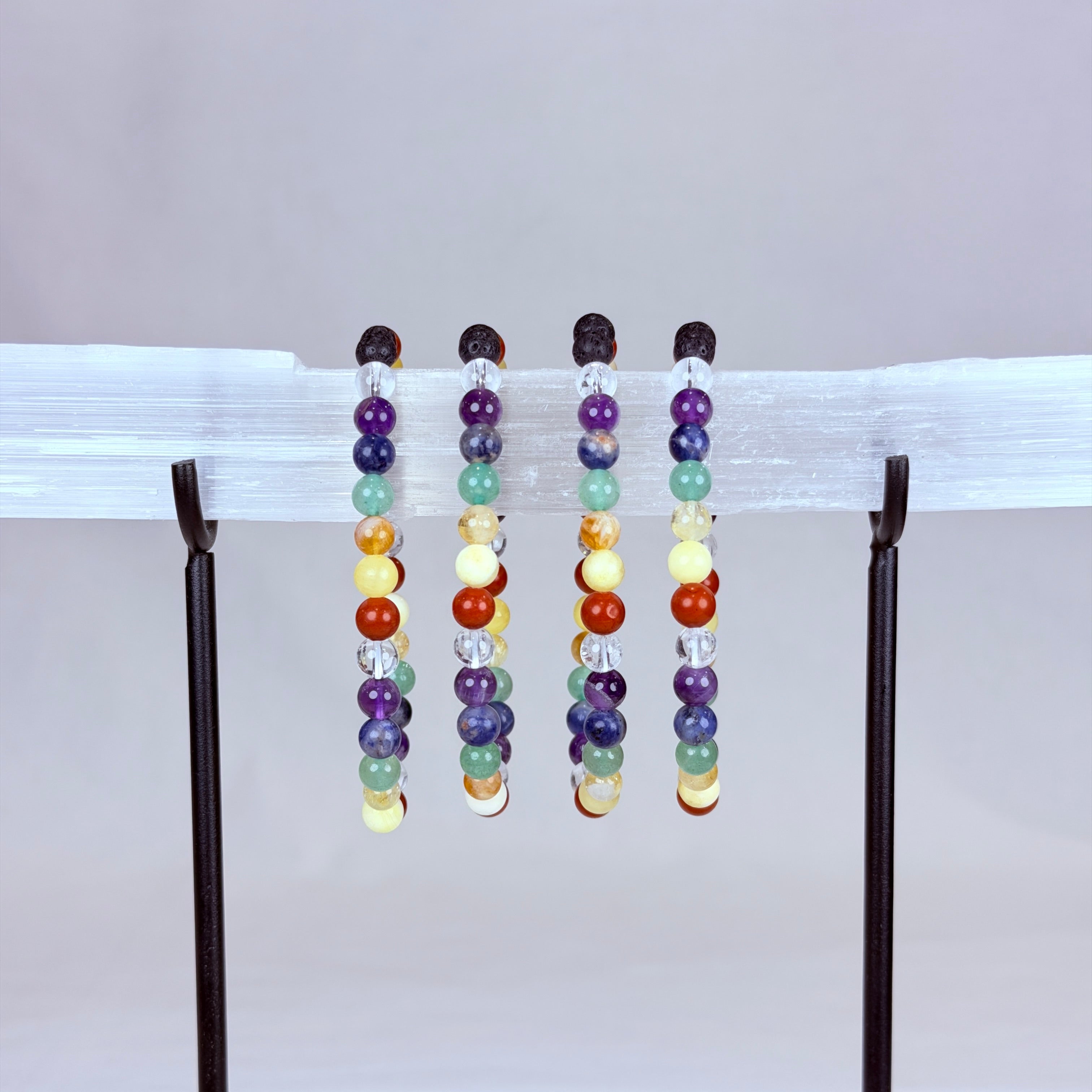 Energy Centre Crystal Bracelet Rounded
