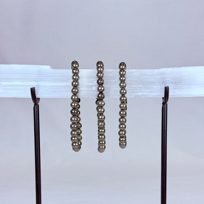 Pyrite Crystal Bracelet Rounded