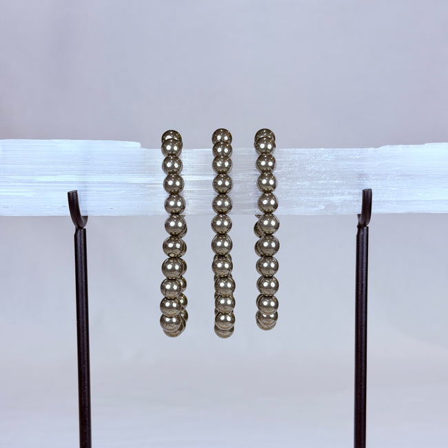 Pyrite Crystal Bracelet Rounded