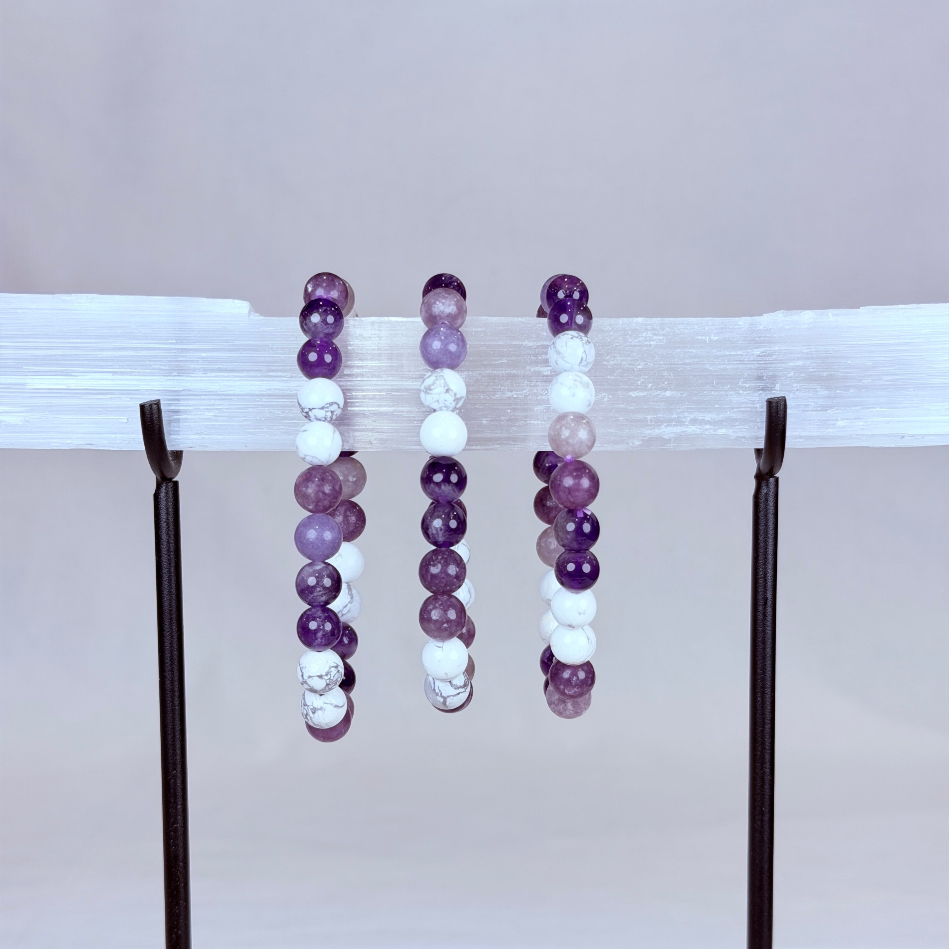 Anxiety Support Trinity Crystal Bracelet