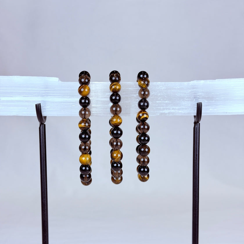 Grounding & Support Trinity Crystal Bracelet