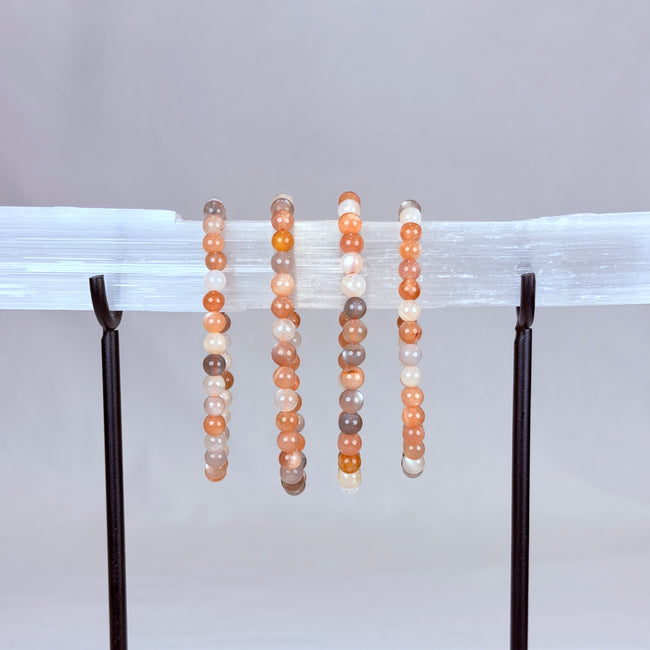 Mixed Moonstone Crystal Bracelet Rounded