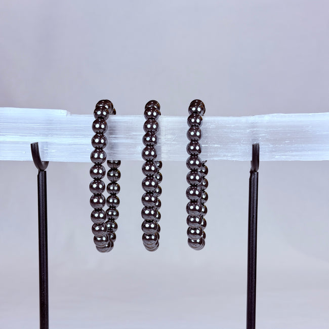 Hematite Crystal Bracelet Rounded