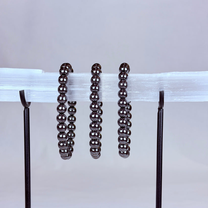 Hematite Crystal Bracelet Rounded