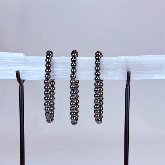 Hematite Crystal Bracelet Rounded