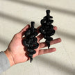 Black Obsidian Snake Dagger Carving